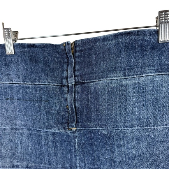 VINTAGE Y2K Current/Elliott Low Rise Denim Mini Skirt in Blue Size S (1) - Picture 4 of 10